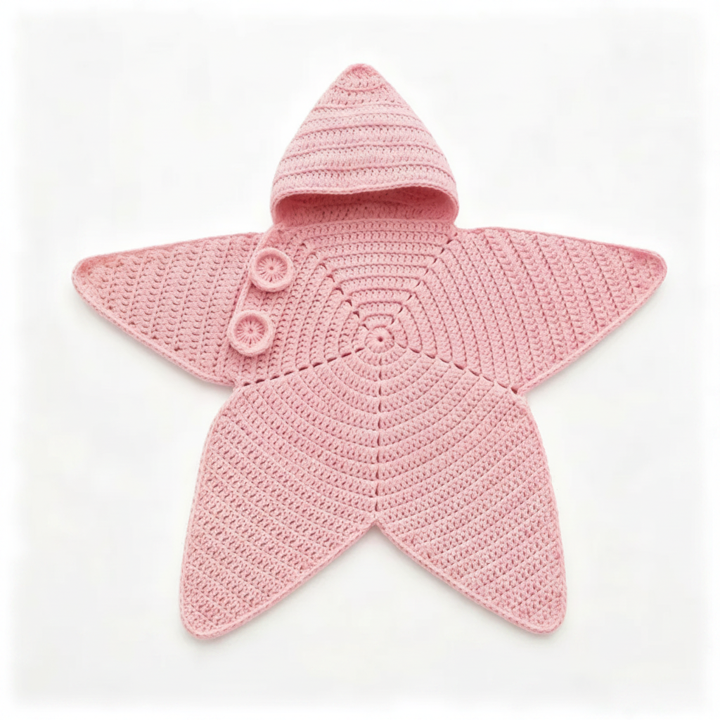 CozyStar – Doux et fait main – Combinaison pour bébé tricotée avec un motif en forme d'étoile