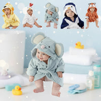 Thumbnail for CozyNest – Doux et absorbant – Peignoir avec motif animalier