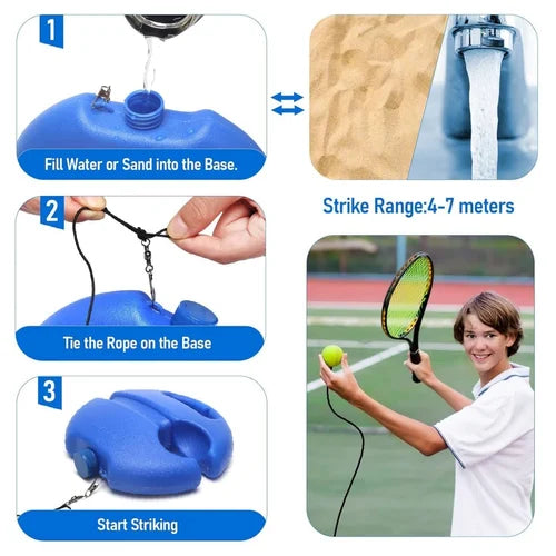 SoloServe – Indépendant et amusant – Système d'entraînement pour le tennis en extérieur