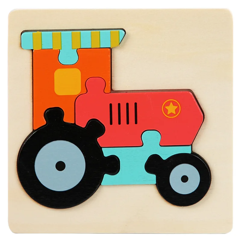 3D Wooden Puzzle™ - Jouer à l'aventure avec les animaux - Puzzle