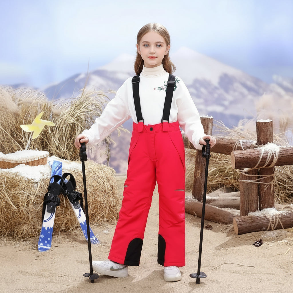MountainFit – Flexible et chaud – Pantalon de ski pour enfants