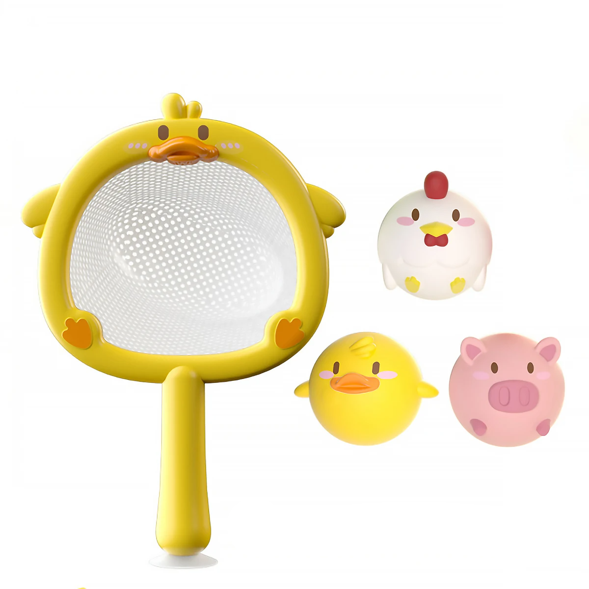 Squeaky Splash™ – Fête du bain - Filet de pêche dans le bain